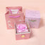 Caja terciopelo anillo rosa 360° regalo bodas