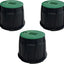3 Pzas Cajas Válvula Riego PP Redonda 10" Jardín