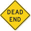 Cartel Dead End aluminio reflectante 24x24"