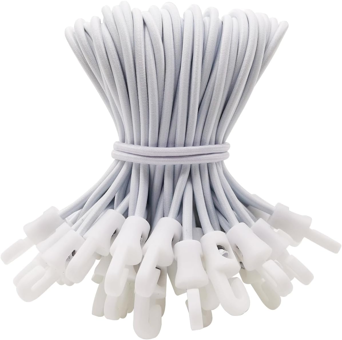 Cuerdas elásticas con ganchos 6pulg lona resistente