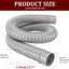 Tubo de desagüe universal flexible para lavabo 450mm