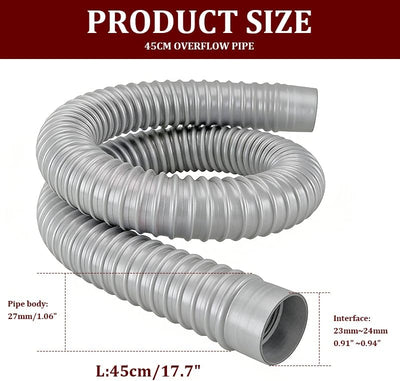 Tubo de desagüe universal flexible para lavabo 450mm