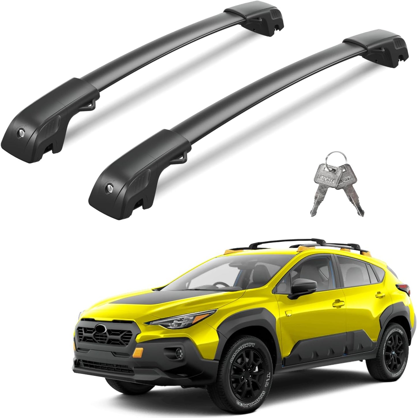 Barras techo con cerradura 300lb comp Subaru Crosstrek