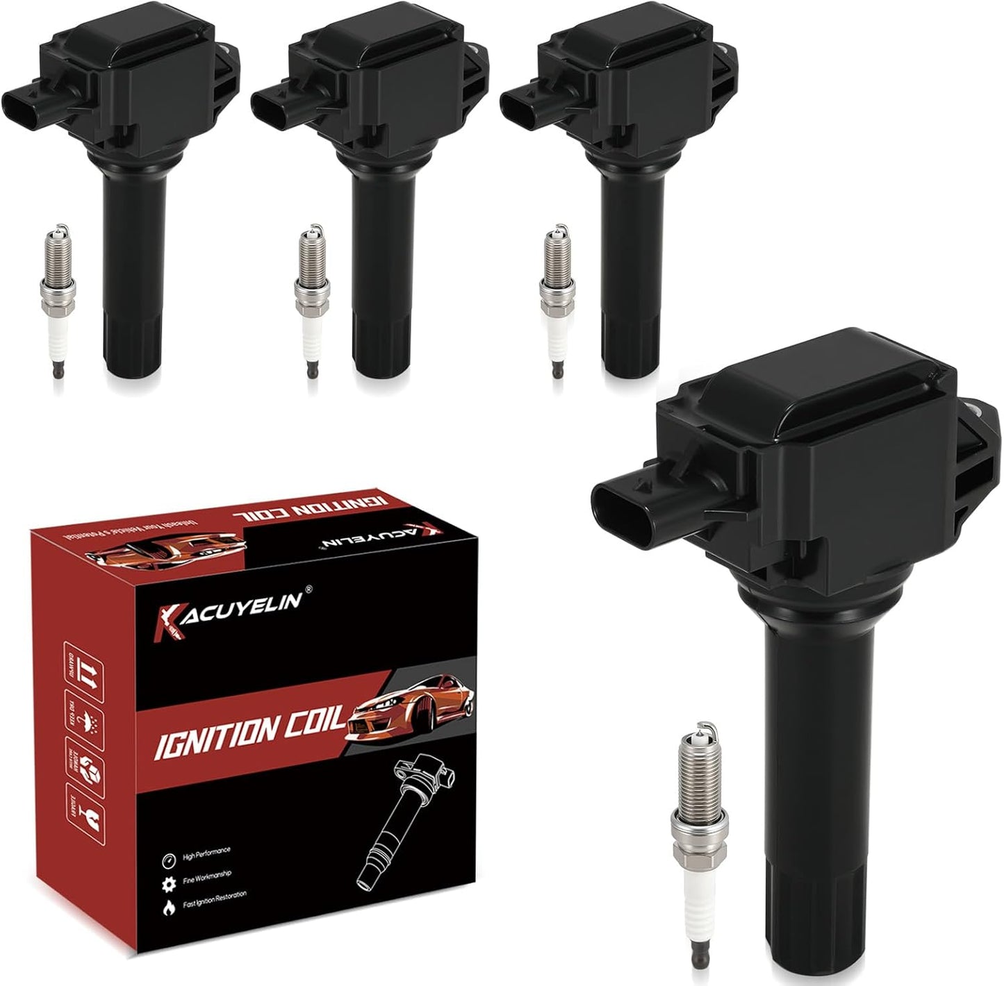 4 Pzas Bobinas Encendido UF724 Iridio Comp Subaru Impreza