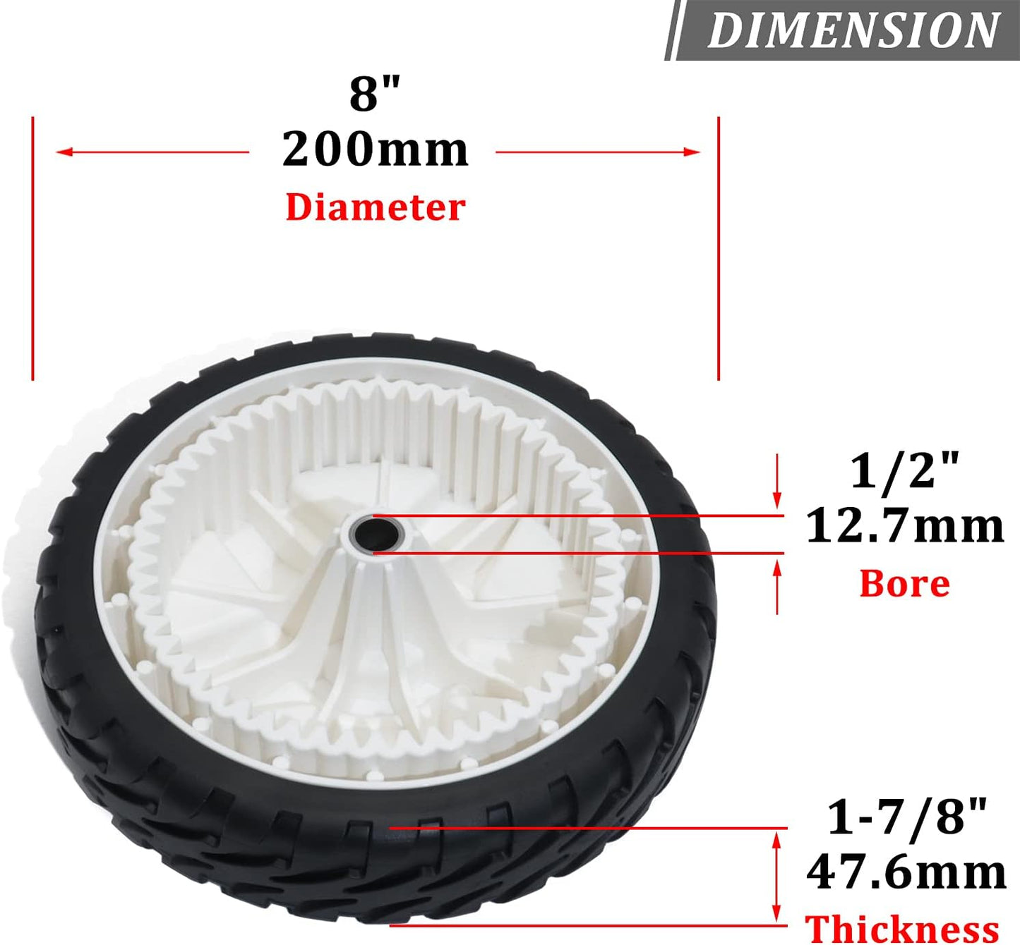 Ruedas delanteras 8" cortacésped repuesto Toro 119-0311