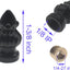 Perilla lámpara 1-3/8" cubierta decorativa retro negro