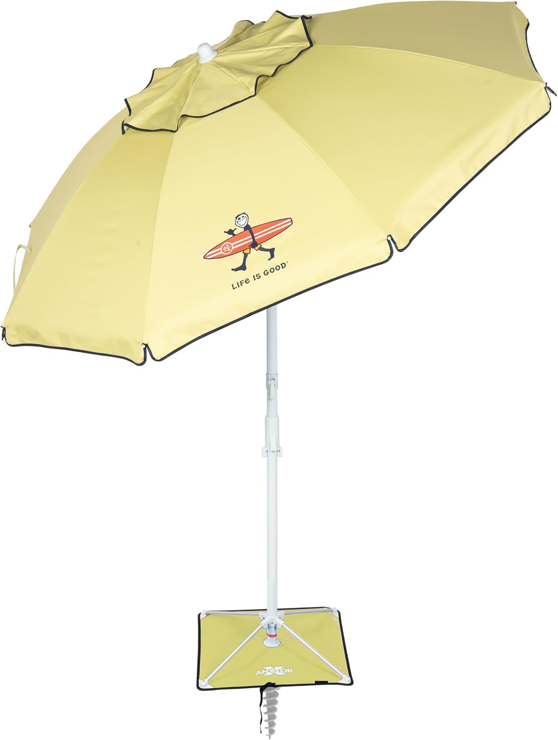 Sombrilla playa 6.5ft ancla arena resistente viento