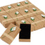 Cajas joyería 12 Pzas 3.5x2.2" cartón marrón flor 3D