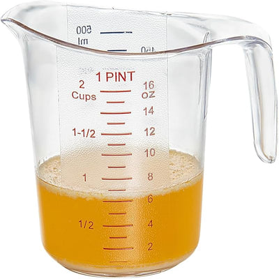 Tarros medidores 1 pinta 10 vasos plástico transparente