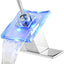 Luz LED 3 colores grifo baño caño cristal cromo