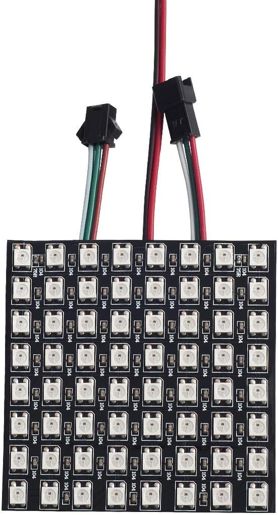 Panel LED flexible 8x8 256 píxeles RGB con controlador