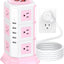 Regleta alimentación torre 12 salidas CA 5 USB 6.5pies