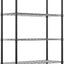 Estantería metal alambre ajustable 14x30x80" negro