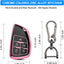 Estuche llave suave con llavero Chevy GMC 21-25 Rosa