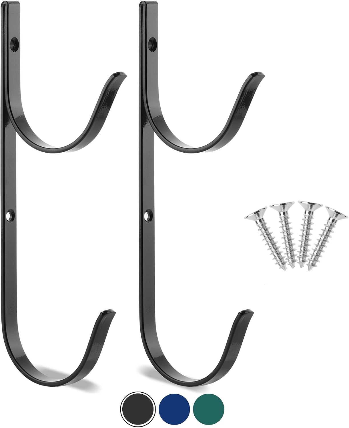 Percha poste piscina set 2 ganchos accesorios para mangueras