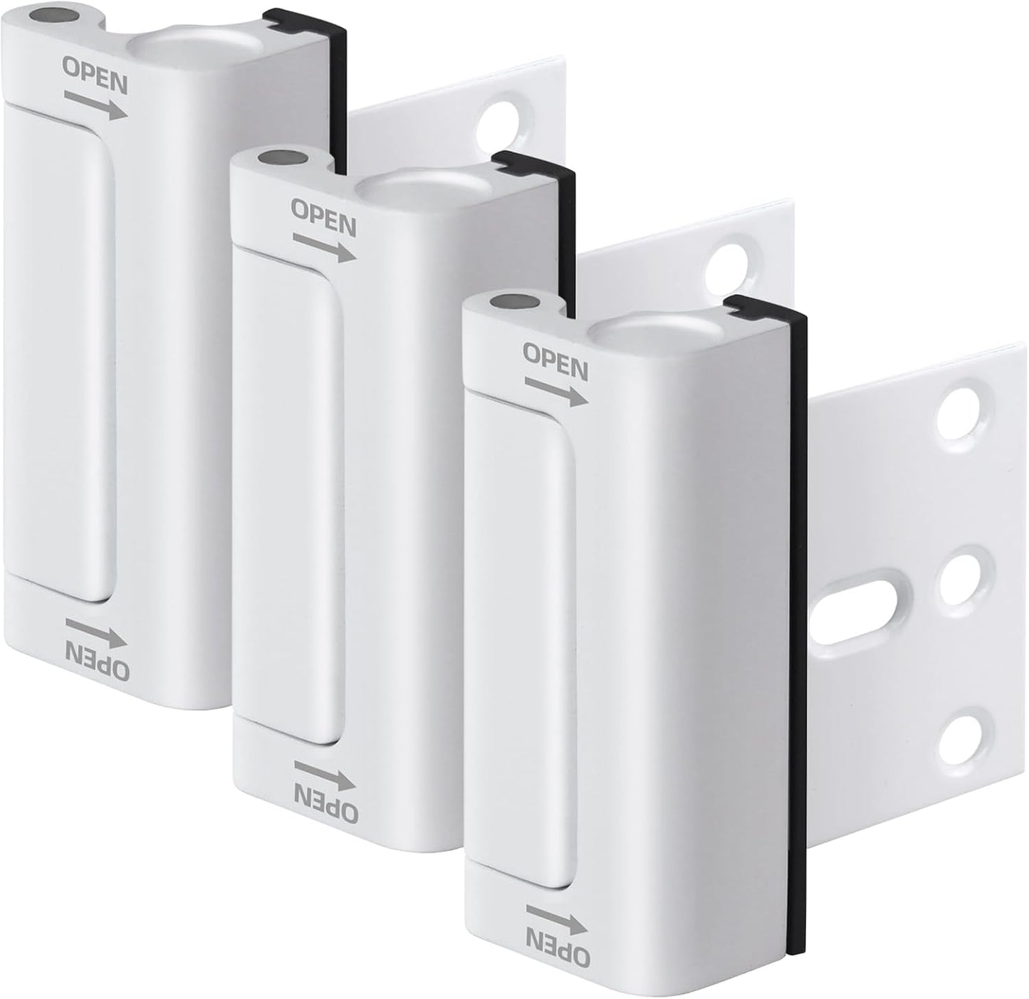 Cerradura seguridad puerta hogar set 3 blancas para niños 800lb