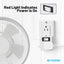 Adaptador pared 2 a 3 clavijas con interruptor pack 2