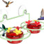 Comedero colibríes ventanal 6 puertos metal ventosa