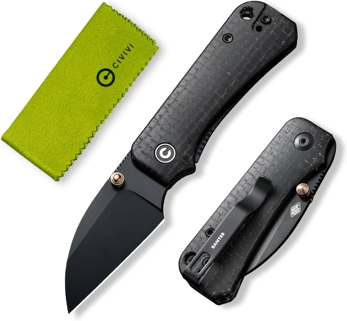 Cuchillo plegable edc wharncliffe 2.32pulg mango micarta