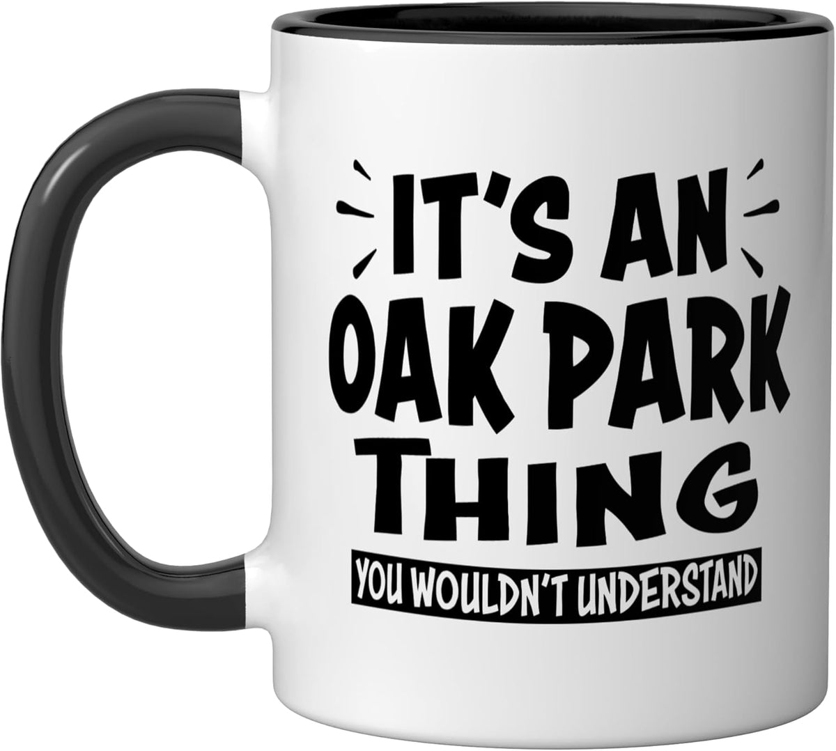 Taza cerámica Oak Park Trip Lovers Thing You Wouldn't Understand Negro/Blanco