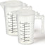 Vaso medidor plástico 3.4oz con tapa set 2