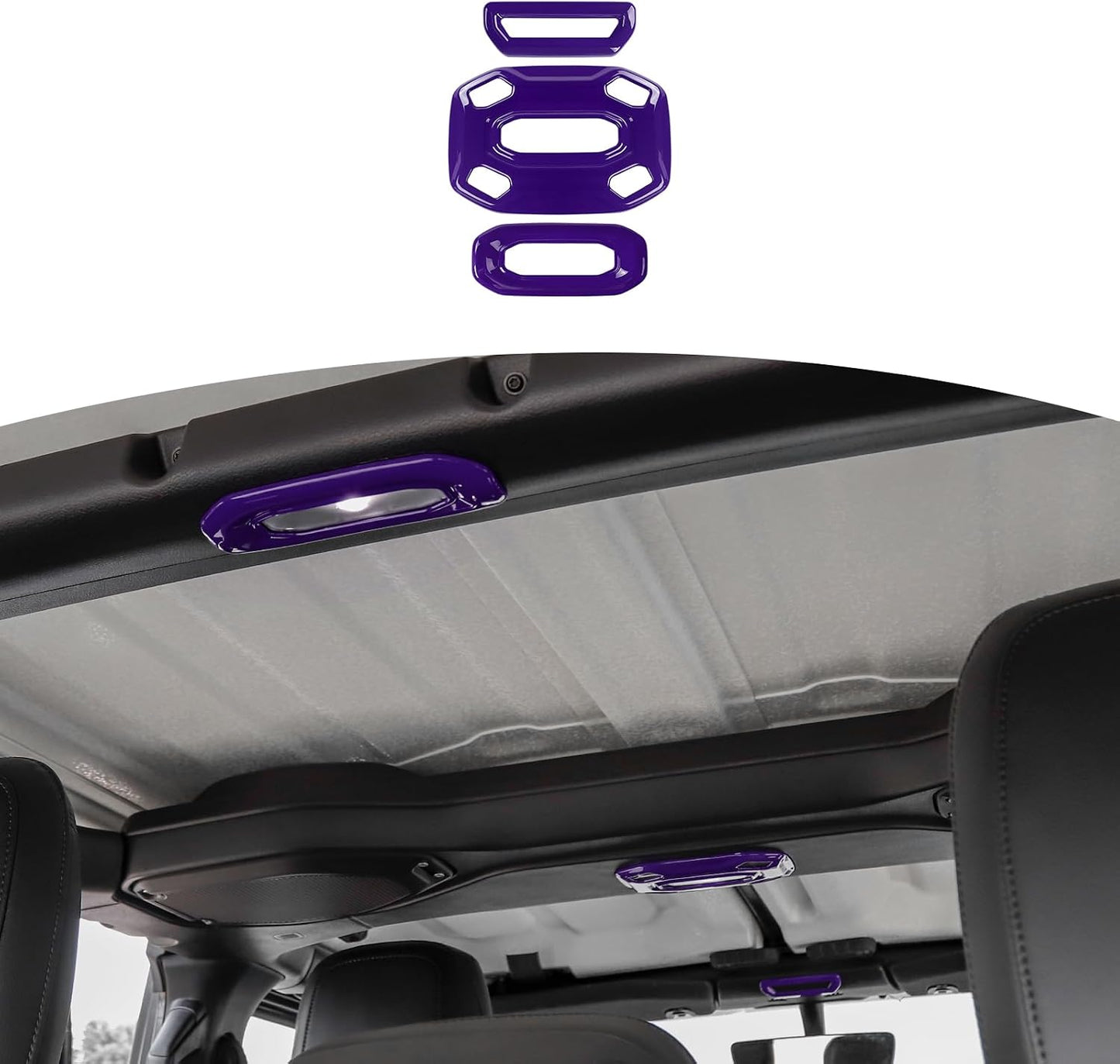 3 Pzas Cubierta Luz Techo Jeep JL Wrangler 2018-23