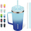 Vaso térmico acero inox con tapa pajilla 18oz diseño Sky