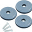 12 Almohadillas deslizantes 2pulg para sillas suelo madera gris
