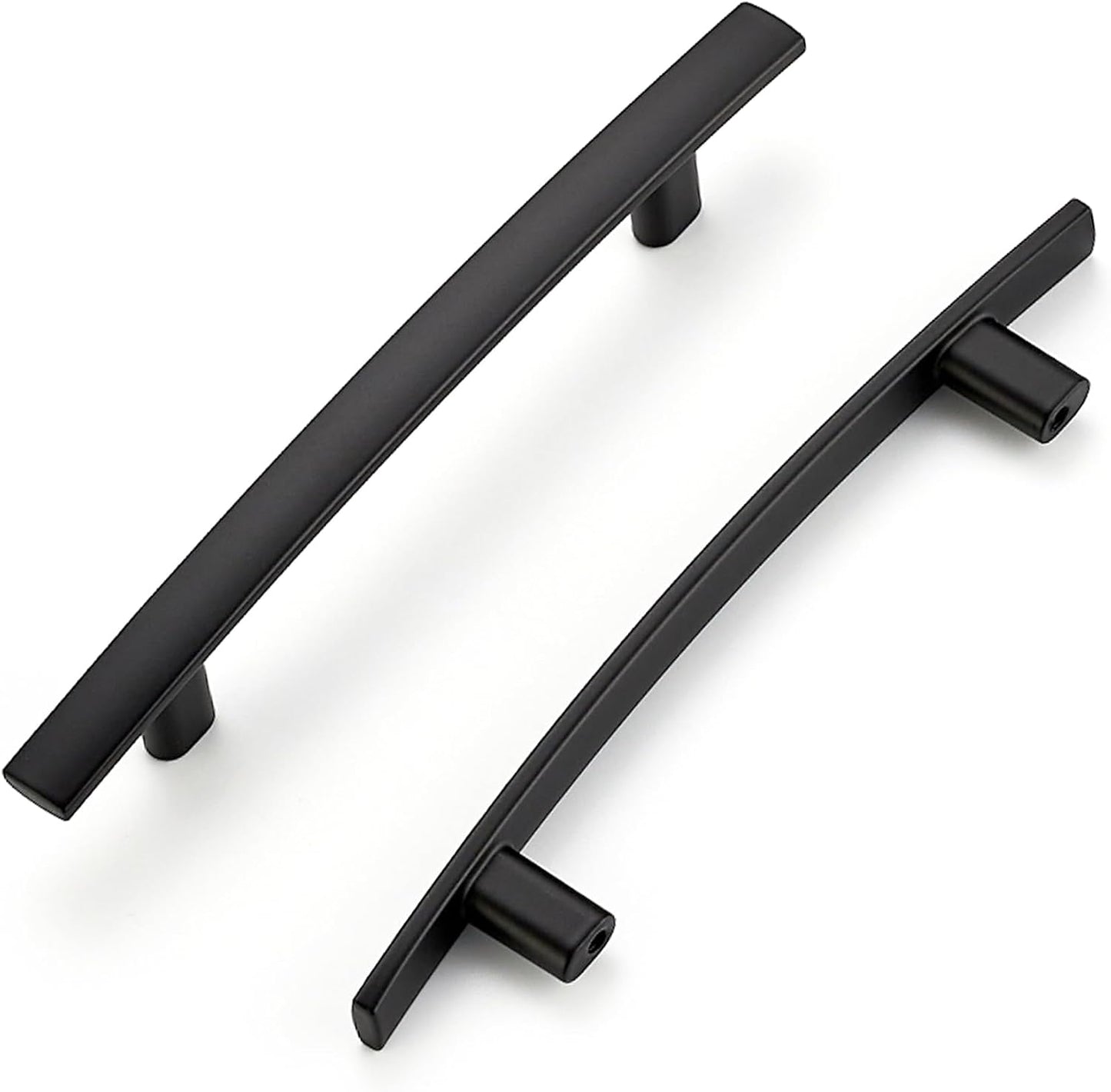 Pack 15 Tiradores Gabinete Negro Mate 6-1/4pulg Curvos