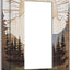 Placa pared abstracta bohemia madera 1 gang basculante interruptor