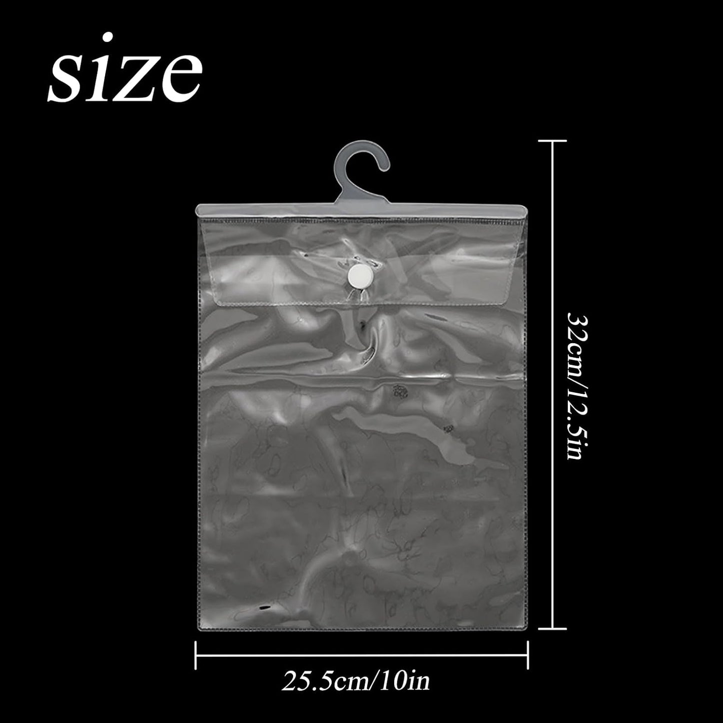 24 Bolsas Transparentes para Colgar 12.6x10pulg