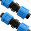 10 Unids Conector Riego Goteo 0.630pulg Azul