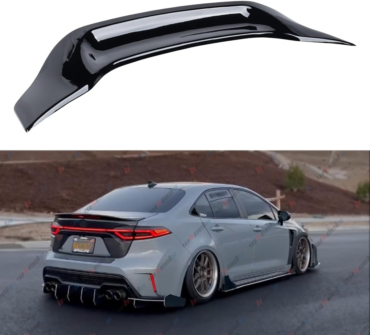Alerón trasero Toyota Corolla 20-26 estilo R pico pato