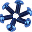 6 Pzas Tornillos Titanio M5x10mm Frenos Disco T25 Azul