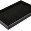 Organiz. terciopelo negro apilable para joyas