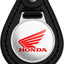 Llavero cuero negro con logotipo Honda