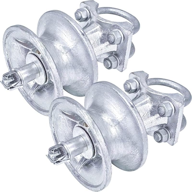 Rodillos puerta corredera poste 4pulg marco 2-3/8 set 2