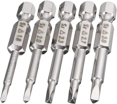 Set 5 puntas destornillador triangular 1.8/2/2.3/2.7/0.118pulg