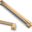 10 Manijas Gabinete Bronce Champán 7.5" Tiradores Cepillado