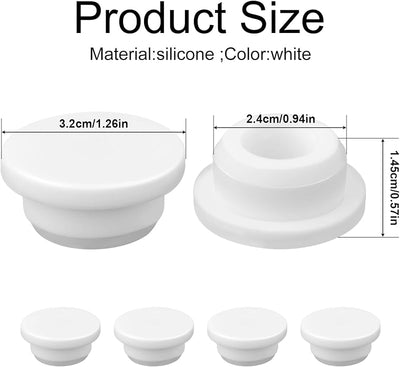 4 Tapas Silicona para Fregadero Baño Cubierta Orificio Lavabo