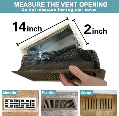 Trampa red para cubierta de ventilación 2x14"