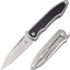 Cuchillo plegable fibra carbono cleaver estilo japonés