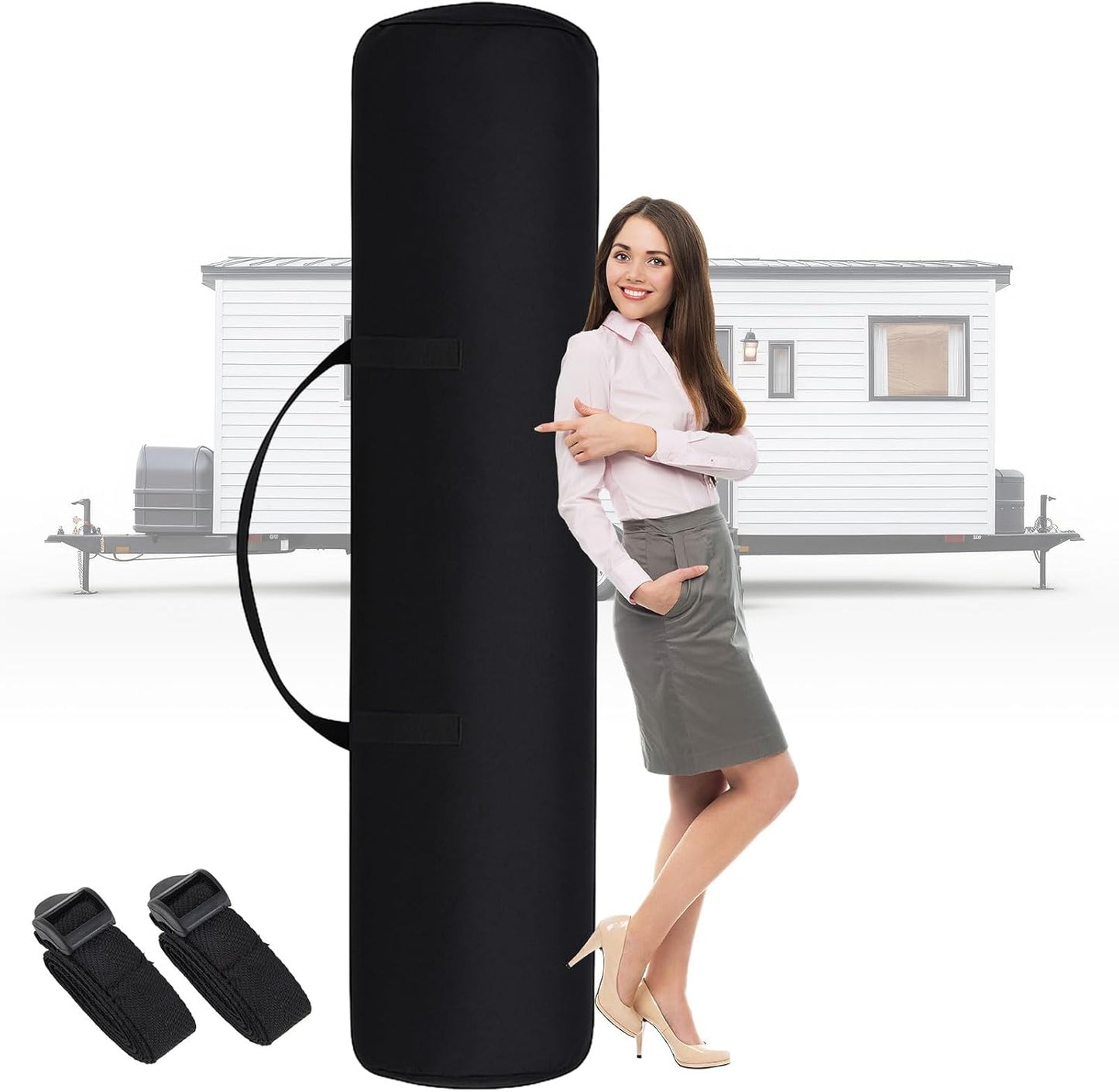 Bolsa almacenamiento tapete caravana 71x18pulg impermeable