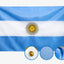 Bandera argentina doble cara 3x5m nailon resistente