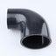Acoplador codo 90 grados manguera silicona automotriz negro