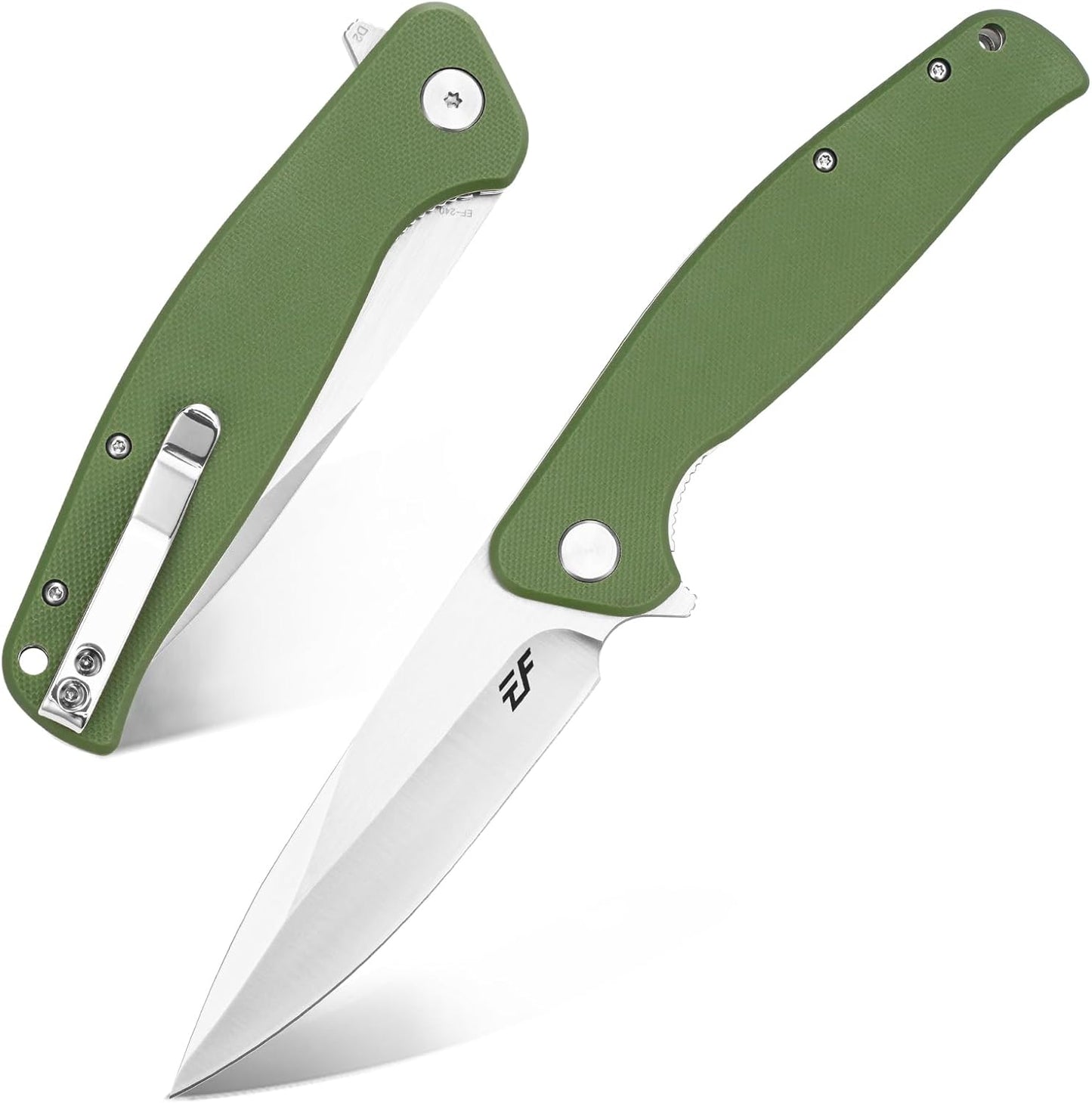 Cuchillo plegable D2 acero G10 mango EDC camping