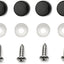 Emblema 3D barco azul placa acero inox 12x6pulg cromado negro