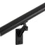 Kit pasamanos negro mate aluminio 1.4pulg soportes acero
