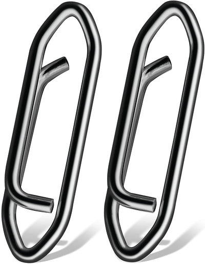 Broche pesca acero inox conector níquel negro