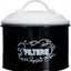Soporte filtro café caja metal organiz. contenedores negro